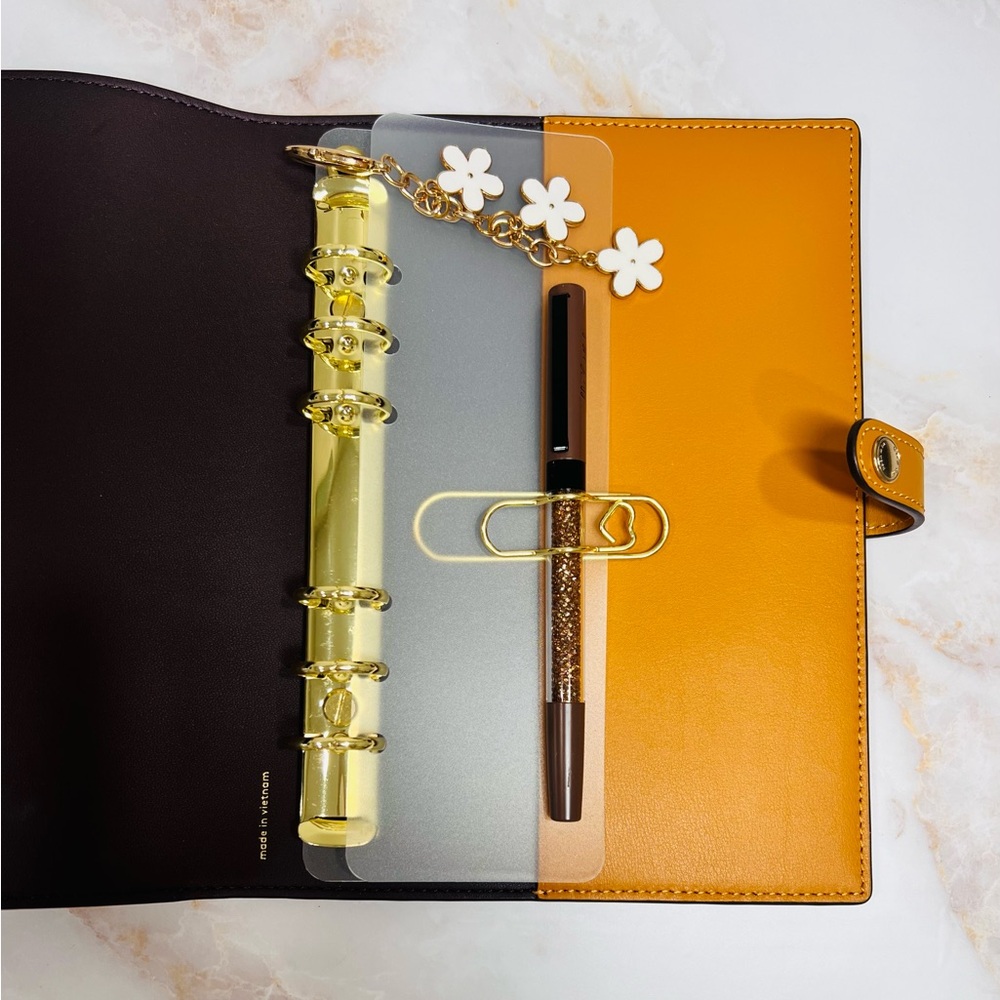 COACH Notebook A6 Binder Adapter Insert & Pockets ONLY I NOTEBOOK* Not Included - Picture 2 of 4